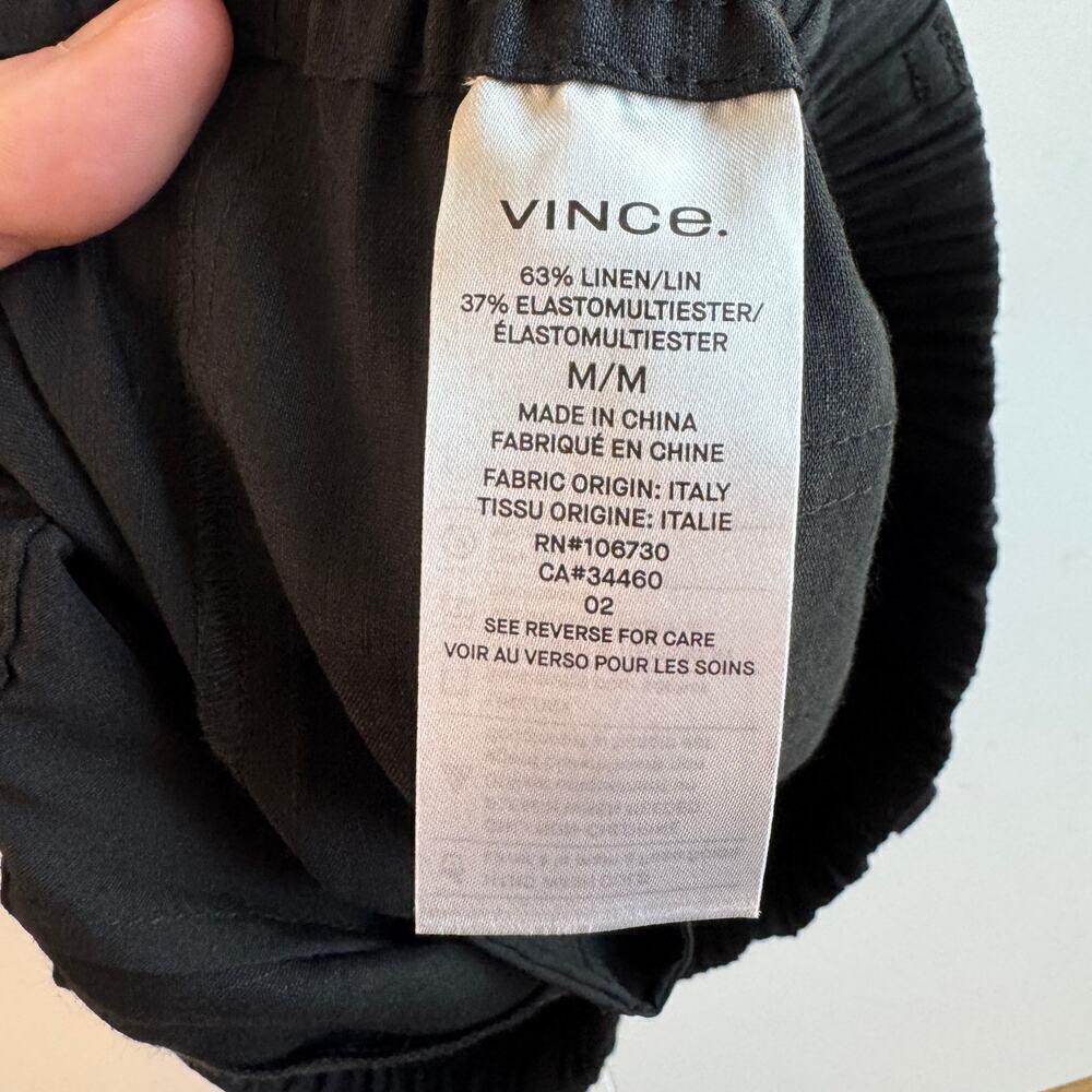 NWT Vince High-rise Rope-tie Linen Shorts - Picture 9 of 9